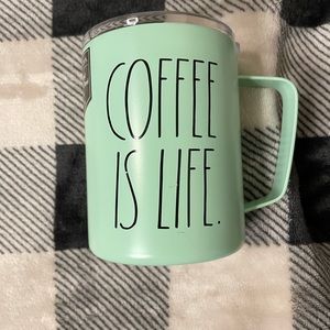 Rae Dunn Coffee is Life Tumbler Coffee Mug